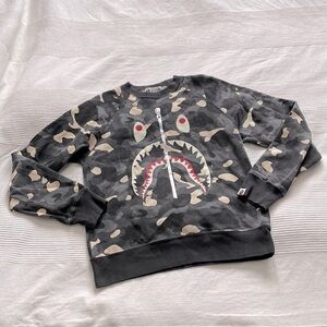 Bape Tiger Shark Glow In The Dark Crewneck Sweatshirt Size Medium